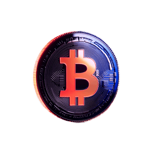 Karta unosząca się w powietrzu z wizualizacją danych analitycznych rynku kryptowalut